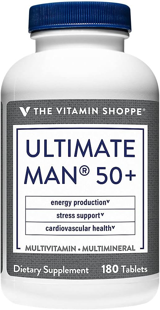 Ultimate Man 50+ Multivitamin (180 Tablets) By The Vitamin Shoppe180 C