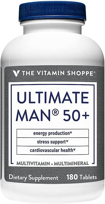 Ultimate Man 50+ Multivitamin (180 Tablets) By The Vitamin Shoppe180 C