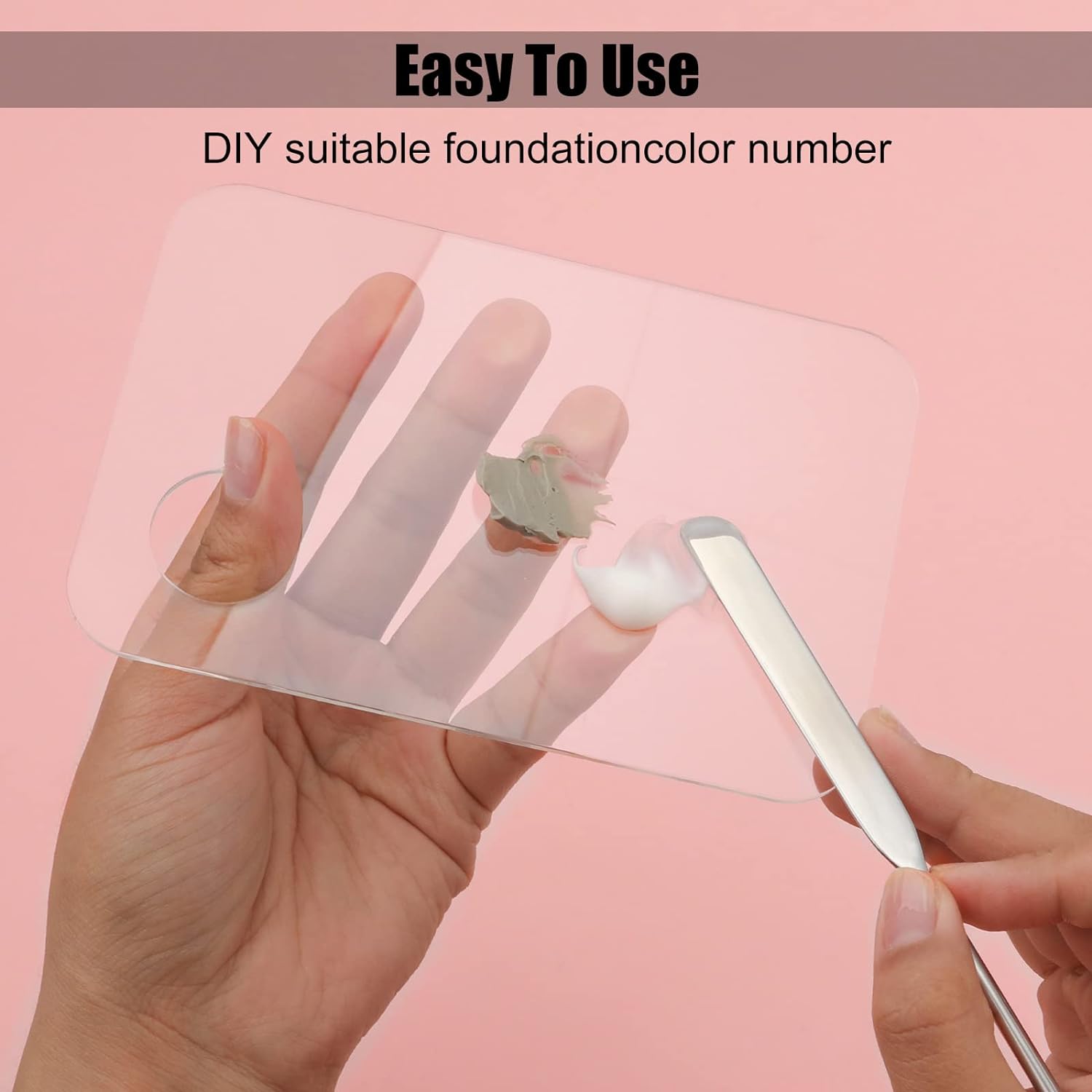 Makeup Scraper Spatula with Palette, Makeup Spatula Foundati