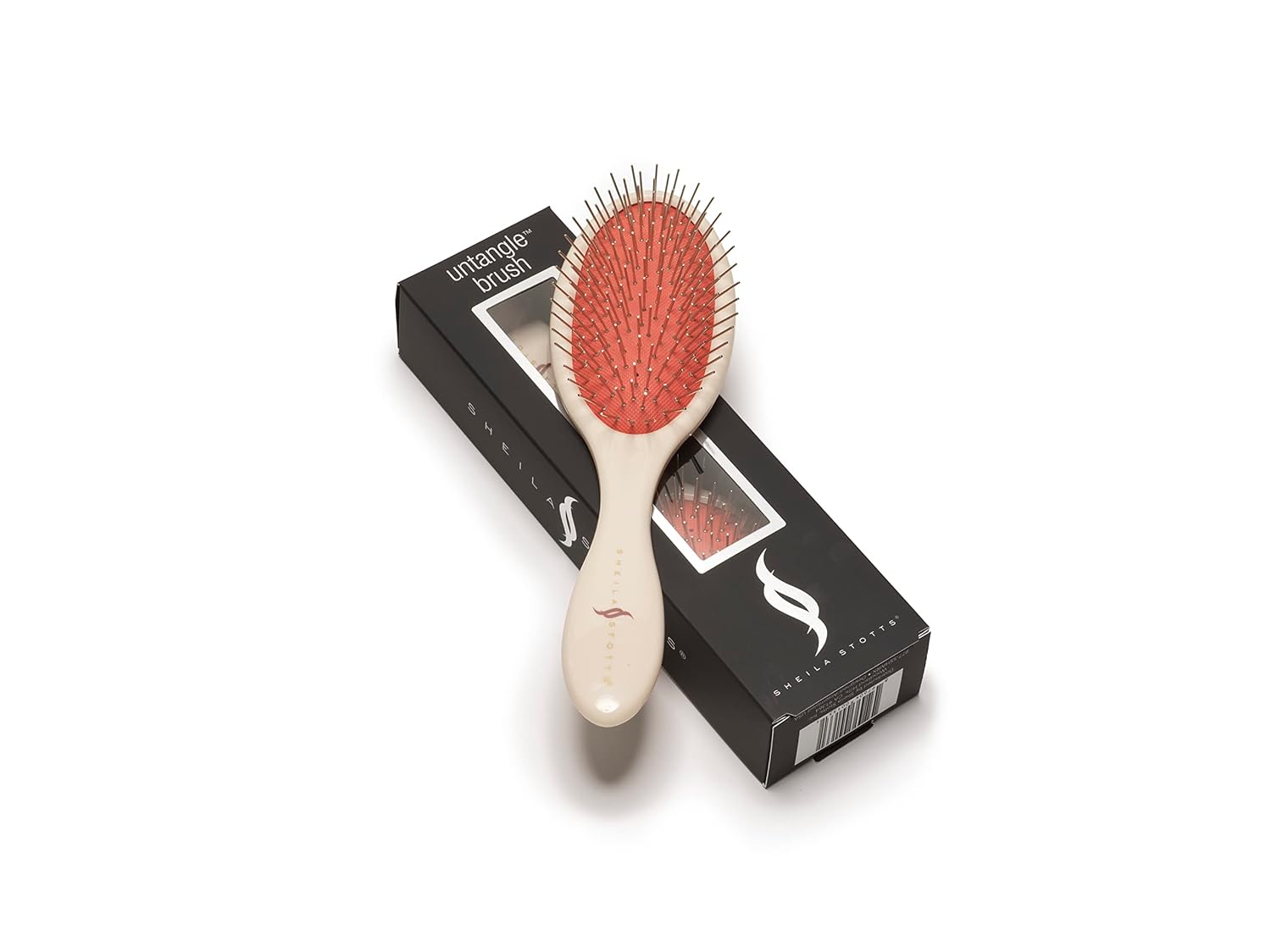 Sheila Stotts Untangle Brush- Detangler Hair Brush W/ Drainage Hole- Detangle Wet, Damp or Dry Hair- For Women, Men & Children With All Hair Types (Length 8.5" Width 2.5")