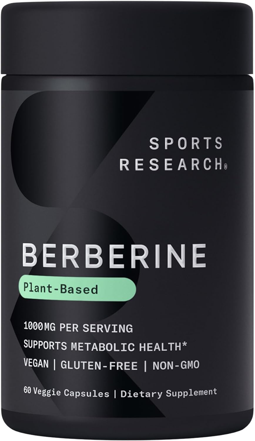 Sports Research Berberine - Herbal Ayurvedic Metabolic Health Support