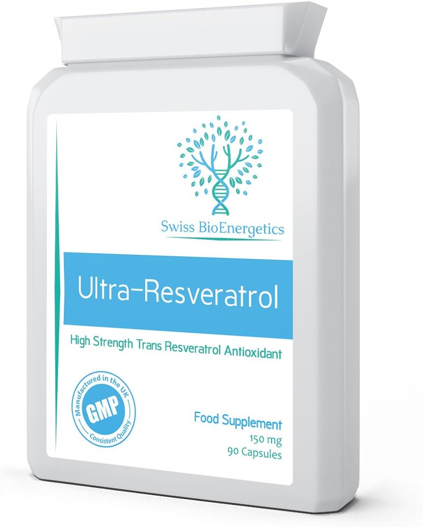 Ultra-Resveratrol 150Mg 90 Capsules - High Strength 150Mg Trans Resver50 Grams