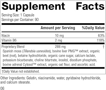 Standard Process Betacol - Liver Support Whole Food Supplement with Ni