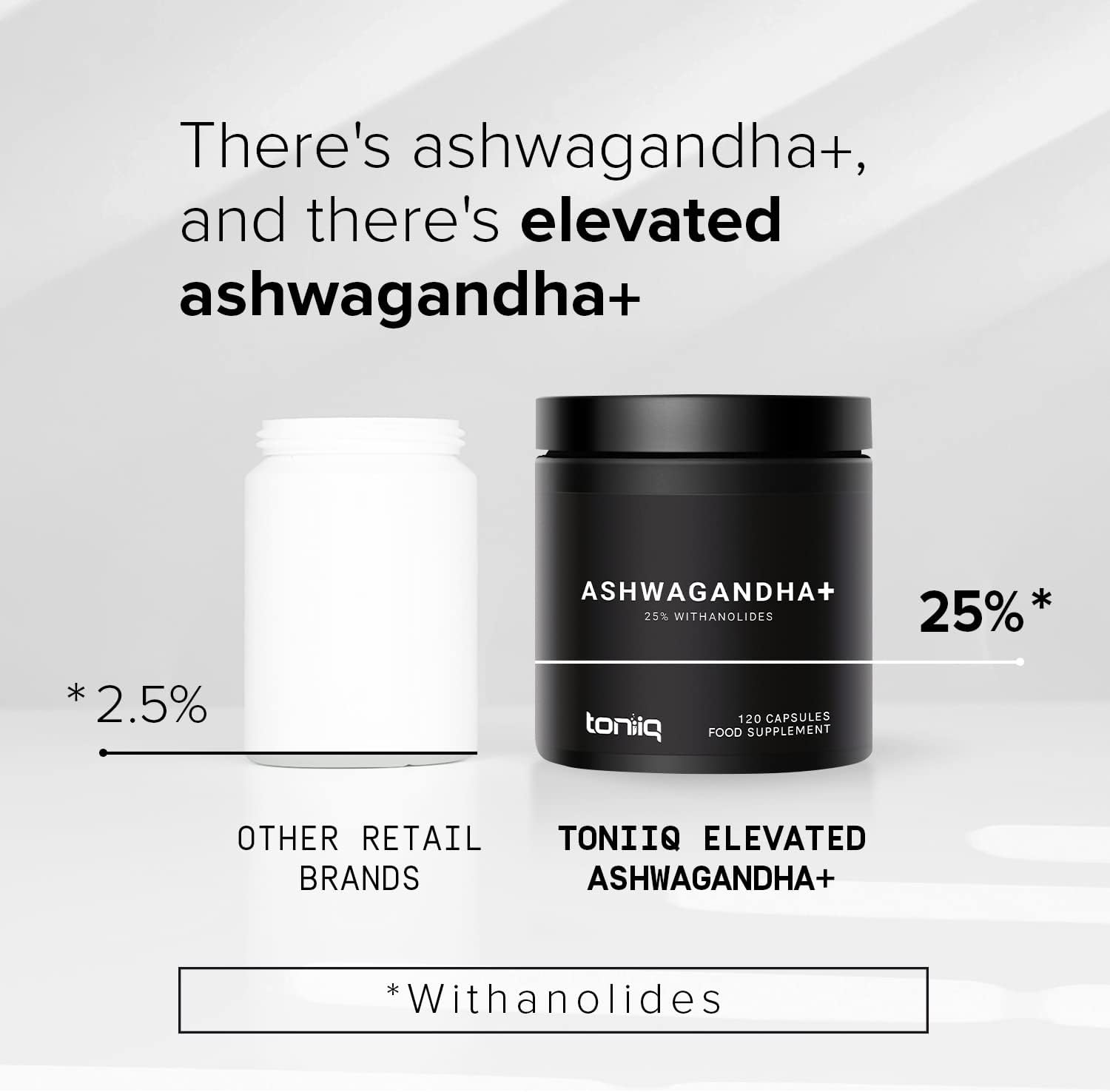 52,000mg 40x Concentrated Ashwagandha Capsules - 25% Withanolides - Ul