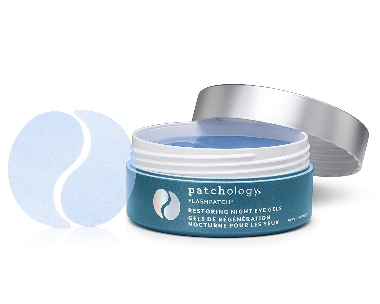 Patchology Restoring Night Eye Gels - Under Eye Patches For Dark Circles and Puffy Eyes Care - Anti Aging Under Eye Masks with Retinol - Eye Bags, Puffiness & Wrinkles Reducer (30 Pairs)