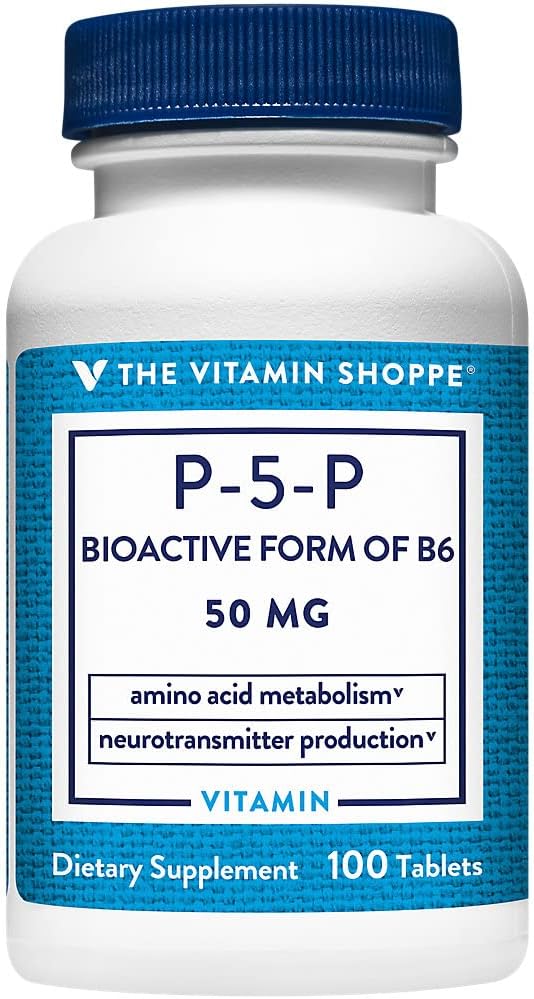The Vitamin Shoppe P-5-P (Pyridoxal-5-Phosphate) 50Mg, Coenzyme Form O