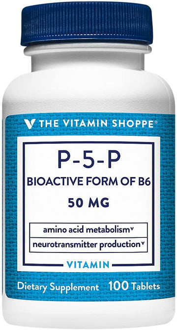 The Vitamin Shoppe P-5-P (Pyridoxal-5-Phosphate) 50Mg, Coenzyme Form O