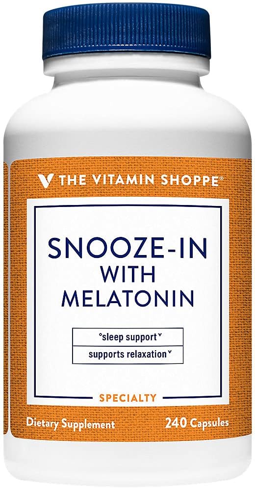 The Vitamin Shoppe Snooze-in with Melatonin (240 Capsules)