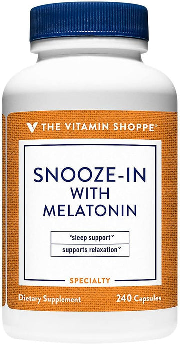 The Vitamin Shoppe Snooze-in with Melatonin (240 Capsules)