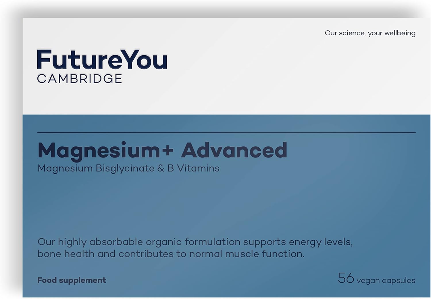 FutureYou Magnesium+ Advanced (28 Capsules). High Strength Magnesium S64 Grams