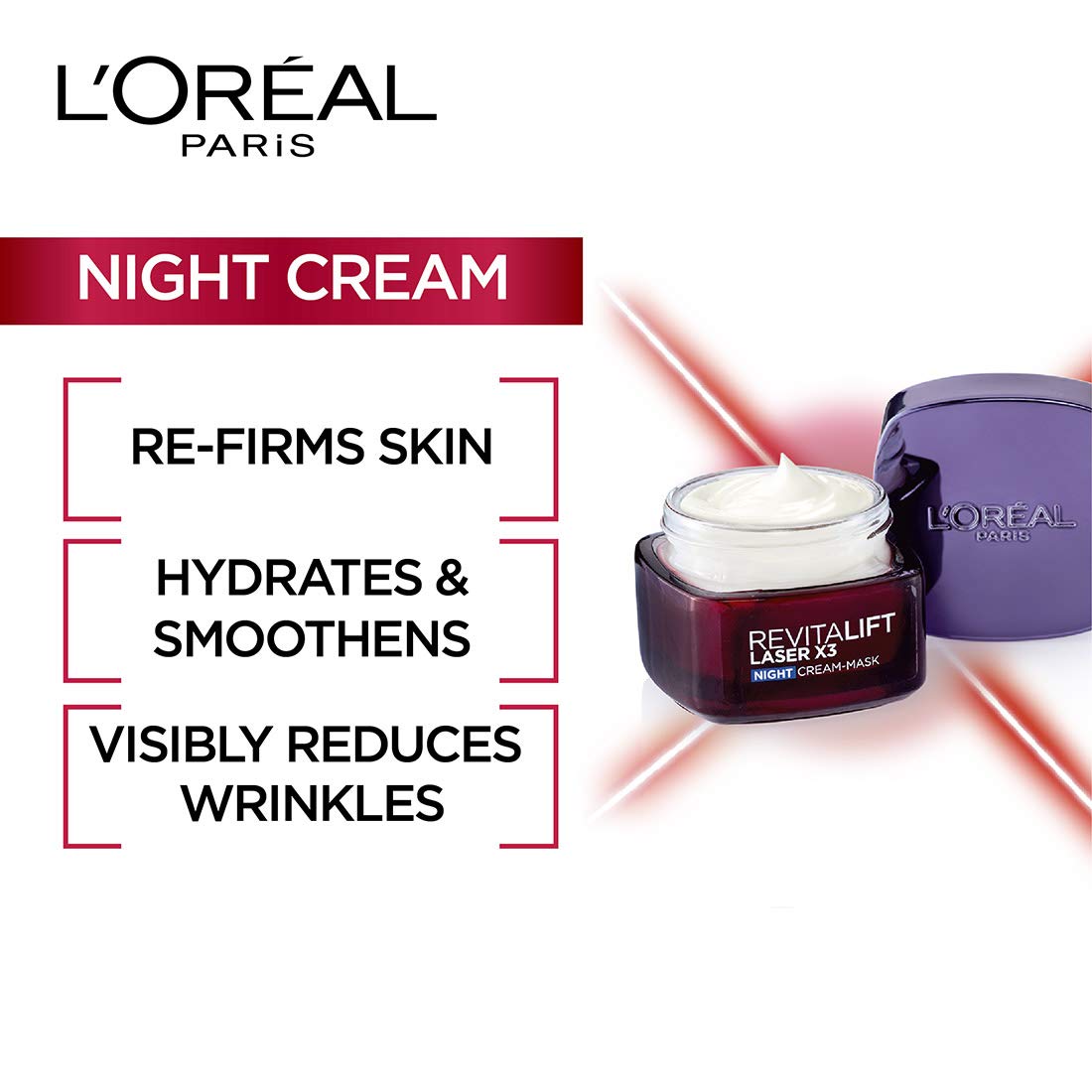 Esupli.com L'Oreal Paris Revitalift Laser X3 Anti-Ageing Night Cream 50