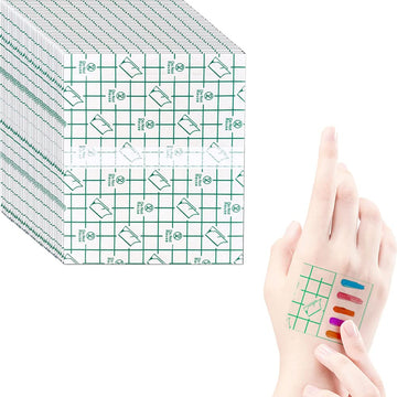 Bling Toman Makeup Palettes, Single Use Hand Palette Disposable Foundation Mixing Palette Nail-Art Palettes Cosmetic Combination Palette Clear Makeup Tape for Women Girls (3.2 x 3.2 Inch) (50 Pcs)