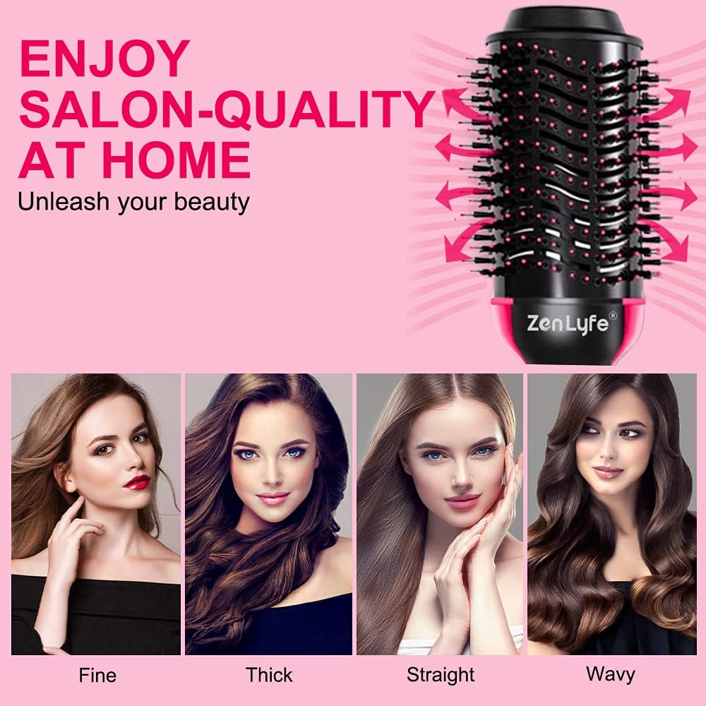 Esupli.com Hair Dryer Brush, Zen Lyfe 4-in-1Hot Air Brush St