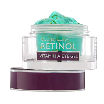Retinol Vitamin A Eye Gel - Anti-Aging, Reduces Puffiness & Dark Circles, Restores Elasticity, 15ml