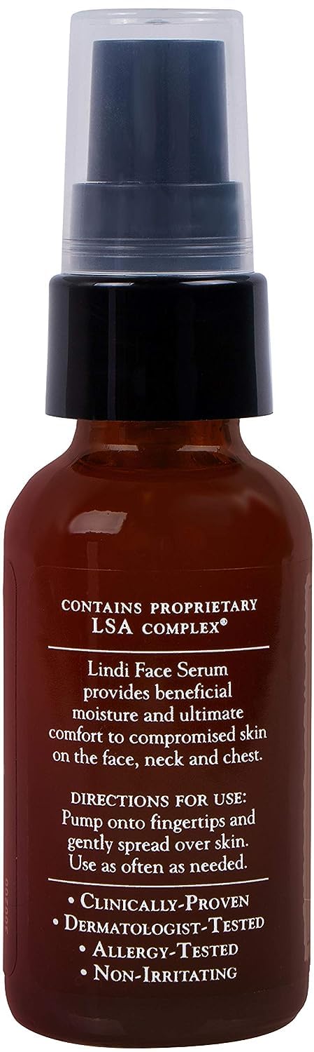 LINDI SKIN Lavender Face Serum - Ultimate Moisture and Comfort To Restore Your Skin Immediately - Reduce Facial Rash, Redness, and Itching - Relieves Uncomfortable Effects of Chemo Rash(1  )