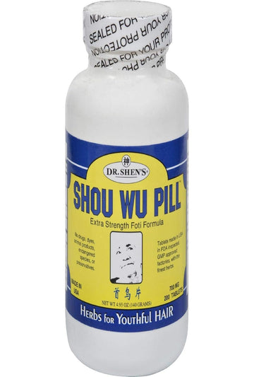 Dr. Shen's Shou Wu Youthful Hair Pill - 700 mg - 200 Tablets