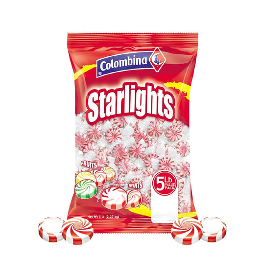 Starlight Peppermints Mints 5 Lb -Approx 400 Peppermint Cand
