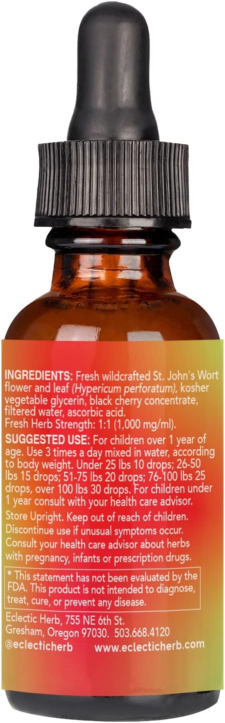  Eclectic Institute Kids Herbs - St. John's Wort, Black Cher