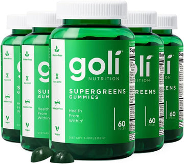 Goli SuperGreen Vitamin Gummy - 300 Count - Essential Vitamins and Min