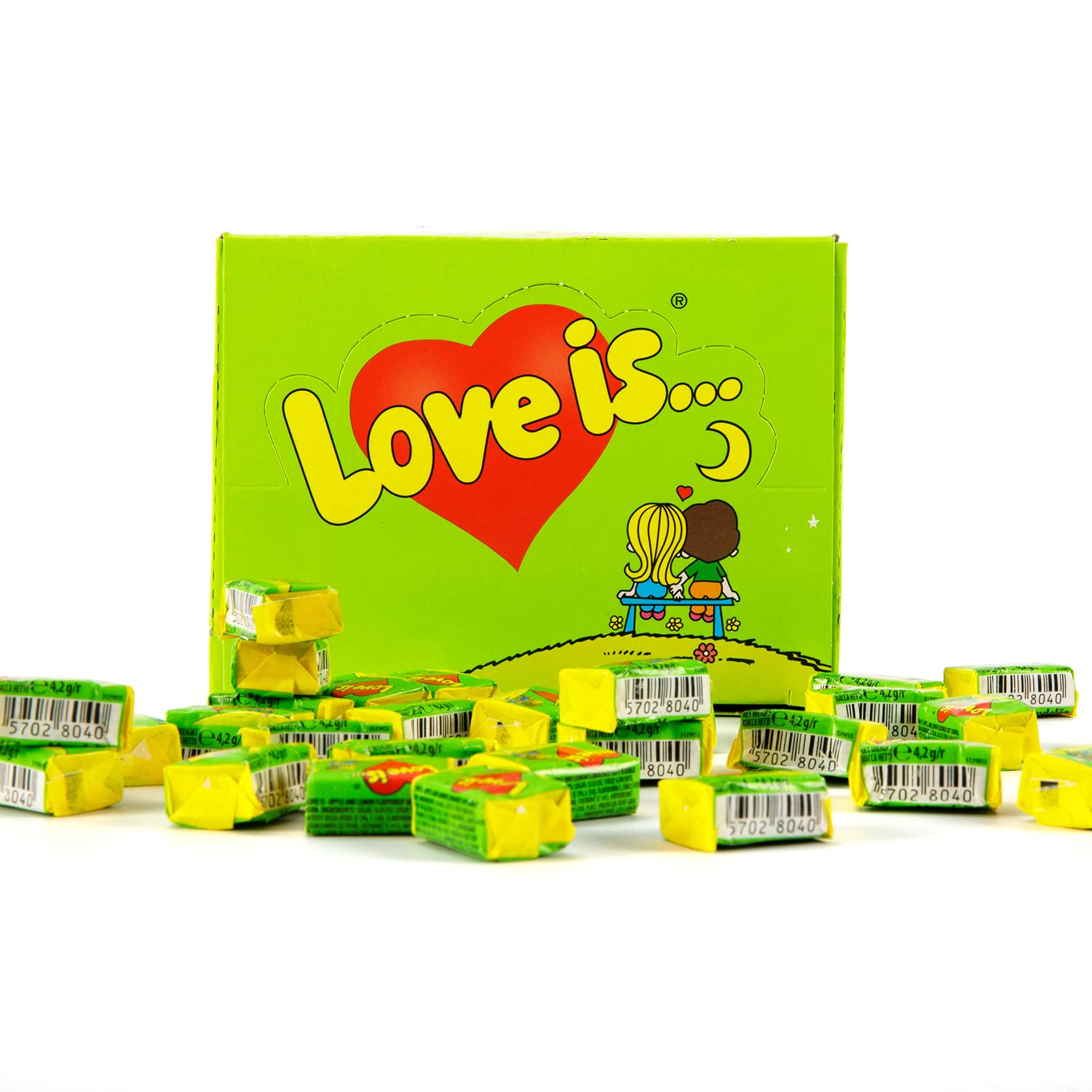 Bubble gum Love Is (Apple-Lemon) : Grocery & Gourmet Food