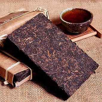 Yan Hou Tang Chinese Puerh Brick Tea Pu-erh Black Tea 10 Years Aged - Ripe Fermented Pu'er Yunnan Puer Tea Compressed