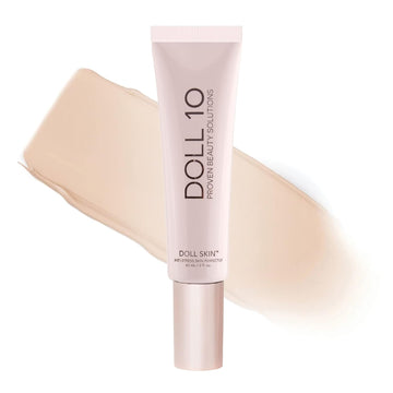 Doll 10 Doll Skin Supersize Anti-Stress Skin Perfector - Tinted Buildable Anti-Aging Vegan Makeup Skincare (Fair)