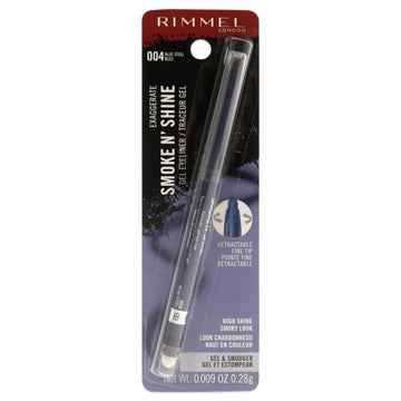 Rimmel Exaggerate Smoke N Shine Eyeliner, 004 Blue Steel, 0.0089