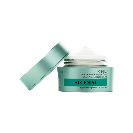 Algenist GENIUS Ultimate Anti-Aging Eye Cream - Vegan Firming & Smoothing Under Eye Cream with Microalgae Oil & Collagen - Non-Comedogenic & Hypoallergenic Skincare (15ml / 0.5)