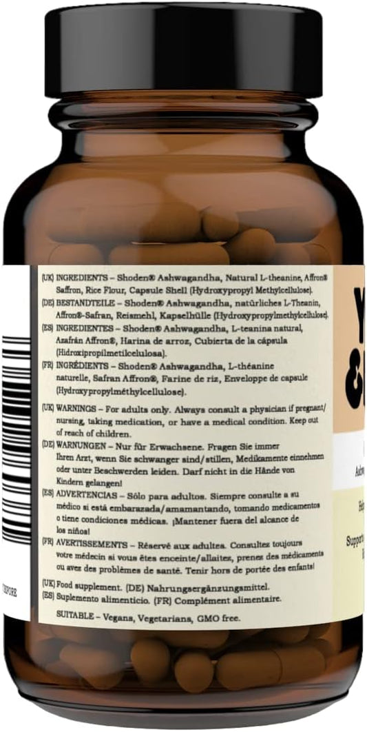 Youth & Earth CHILLAXCINE (Ashwagandha, L-theanine and Saffron) 335mg 160 Grams