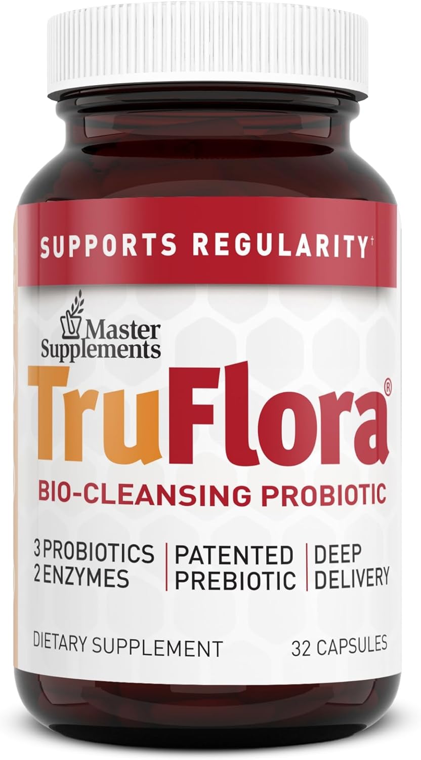 Truflora Master Supplements 32 Capsules - Blend Of Probiotics & Enzyme4 Ounces