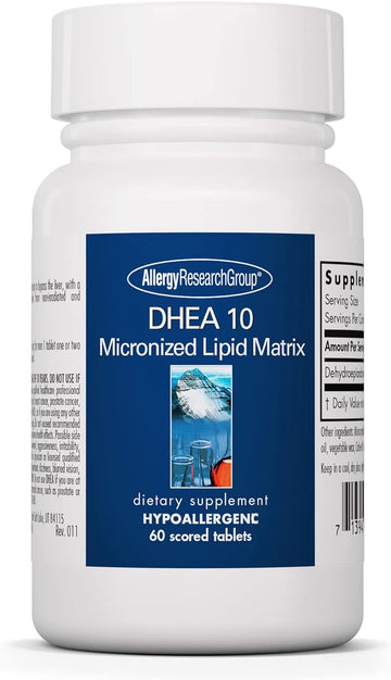 Allergy Research Group Dhea 10 Micronized Lipid Matrix - 60 Scored Tab