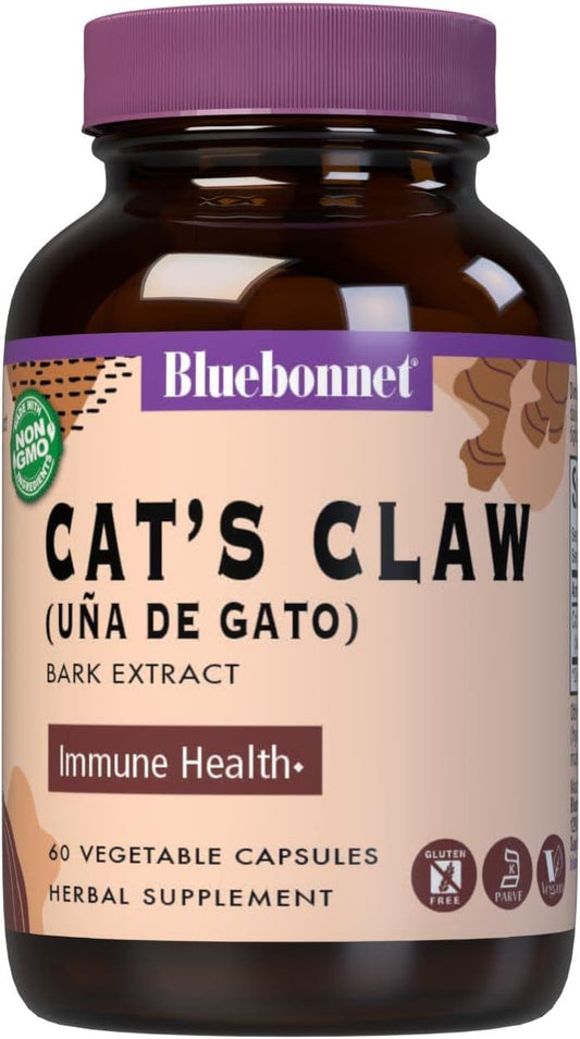 BlueBonnet Cat's Claw Bark Extract Supplement, 60 Count
