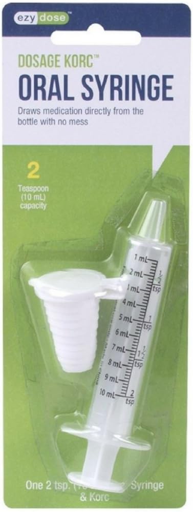 Ezy Dose Oral Syringe with Dosage Korc 10 , 1 ea (Pack of 5)