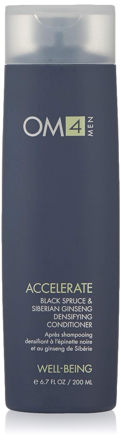 Organic Male OM4 Accelerate: Black Spruce & Siberian Ginseng Hair Densifying Conditioner, 6.7