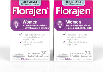 Florajen Women's Vaginal Probiotics, Provides Gut Health & Constipatio