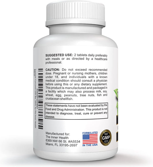The Inner Health Turmeric Curcumin with Black Pepper Complex - Release
