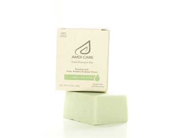 AMDI CARE Solid Shampoo Bar, Vegan & Cruelty Free Bar Shampoo for Hair - Free of Plastics, Parabens, Phthalates, Synthetic Fragrances & Silicones - Mild but Effective Cleanser