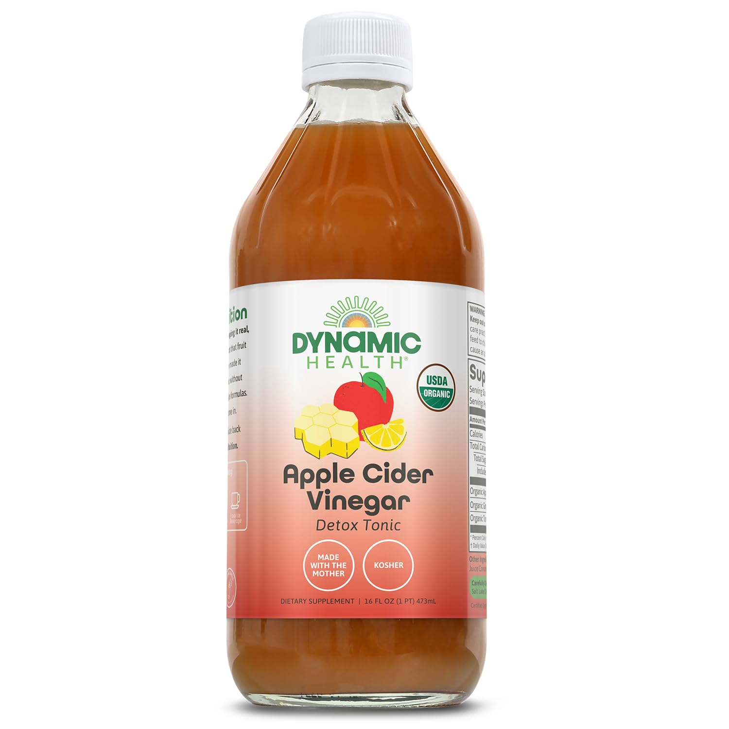 Dynamic Health Apple Cider Vinegar Detox Tonic Organic | 16 Oz1.7 Pounds