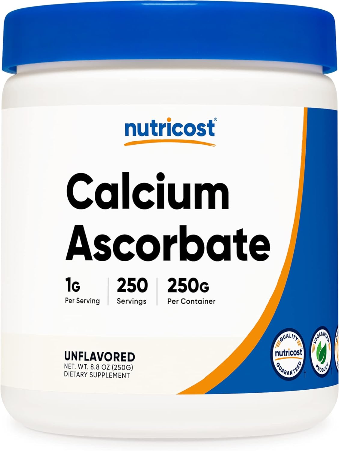 Nutricost Calcium Ascorbate Powder (Vitamin C and Calcium Complex), 25