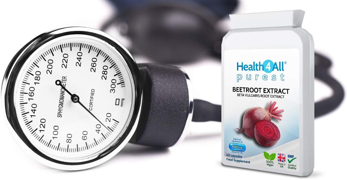 Beetroot Extract 4500mg 60 Capsules (V). (not Tablets) Purest: no addi