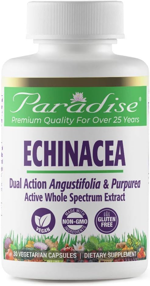 Paradise Herbs Echinacea Supplement, Dual Action Angustifolia & Purpur