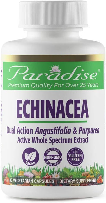 Paradise Herbs Echinacea Supplement, Dual Action Angustifolia & Purpur