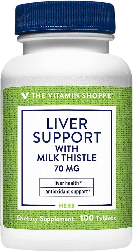 The Vitamin Shoppe Liver Support with Milk Thistle 70MG (80% Silymarin