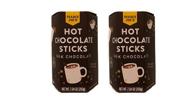 Trader Joes Hot Chocoalte Sticks - Dark Chocolate - 2 Pack