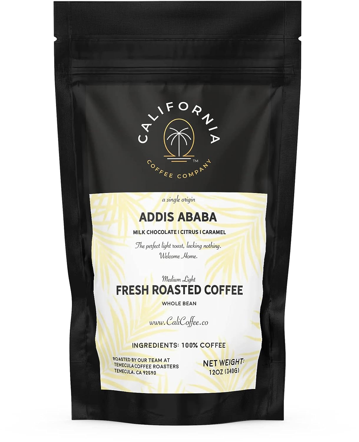 California Coffee Company, Addis Ababa, Ethiopian, Medium-Light Roast,  Whole Bean