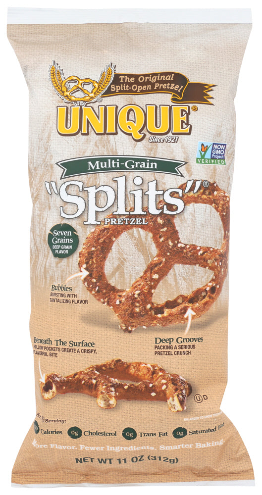 Unique Snacks - Pretzels Splits Multi Grain