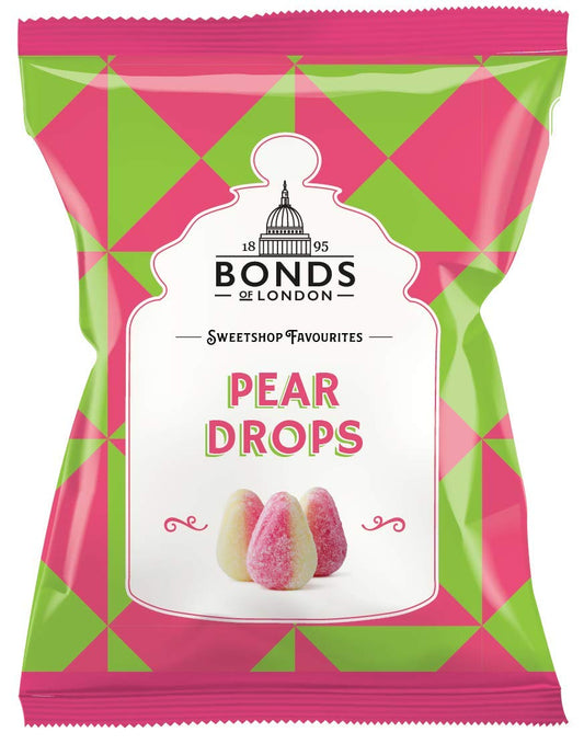 Original Bonds London Pear Drops Bag Sugar Coated Pear Flavored Boiled Sweets A Classic Sweetshop Favorite Imported From