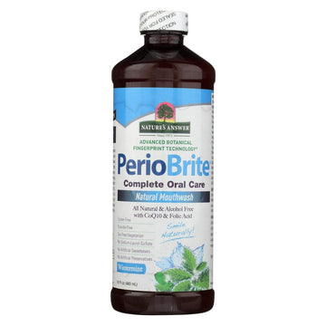 Nature's Answer PerioBrite Alcohol-Free Mouthwash Winter Mint 16   Vitamin Supplements