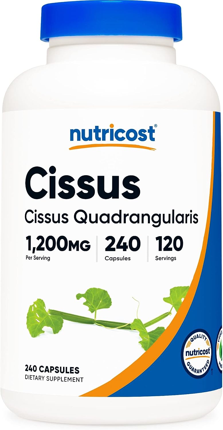 Nutricost Cissus Quadrangularis (1200mg) 240 Capsules - Gluten Free, Non-GMO, and Vegetarian Friendly