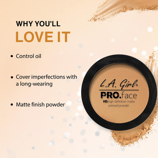 L.A. Girl PRO Face Powder True Bronze, LAX-GPP611, 16